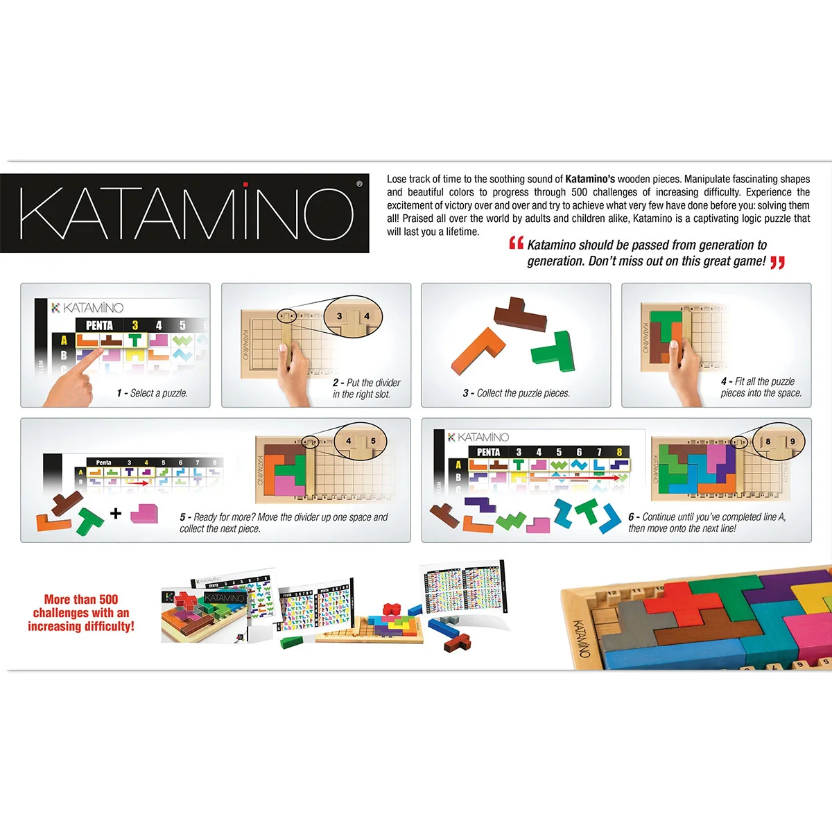 Katamino Katamino Schachtelrückseite
