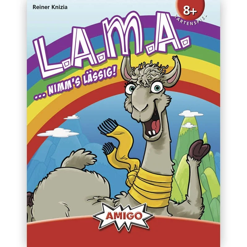 LAMA LAMA – Kartenspiel: Minuspunkte ablegen (Schachtelvorderseite)