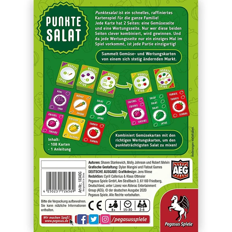 Punktesalat Punktesalat Schachtelrückseite