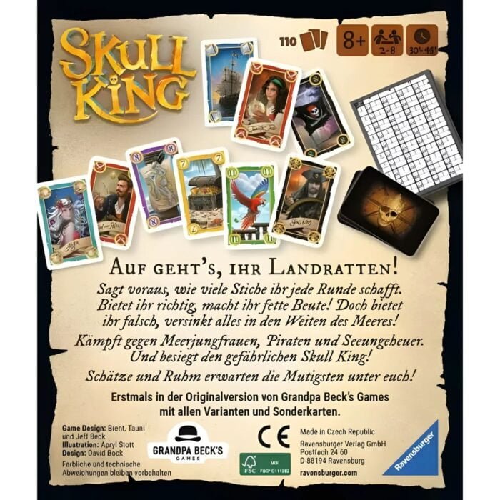 Skull King Kartenspiel (2. Edition)