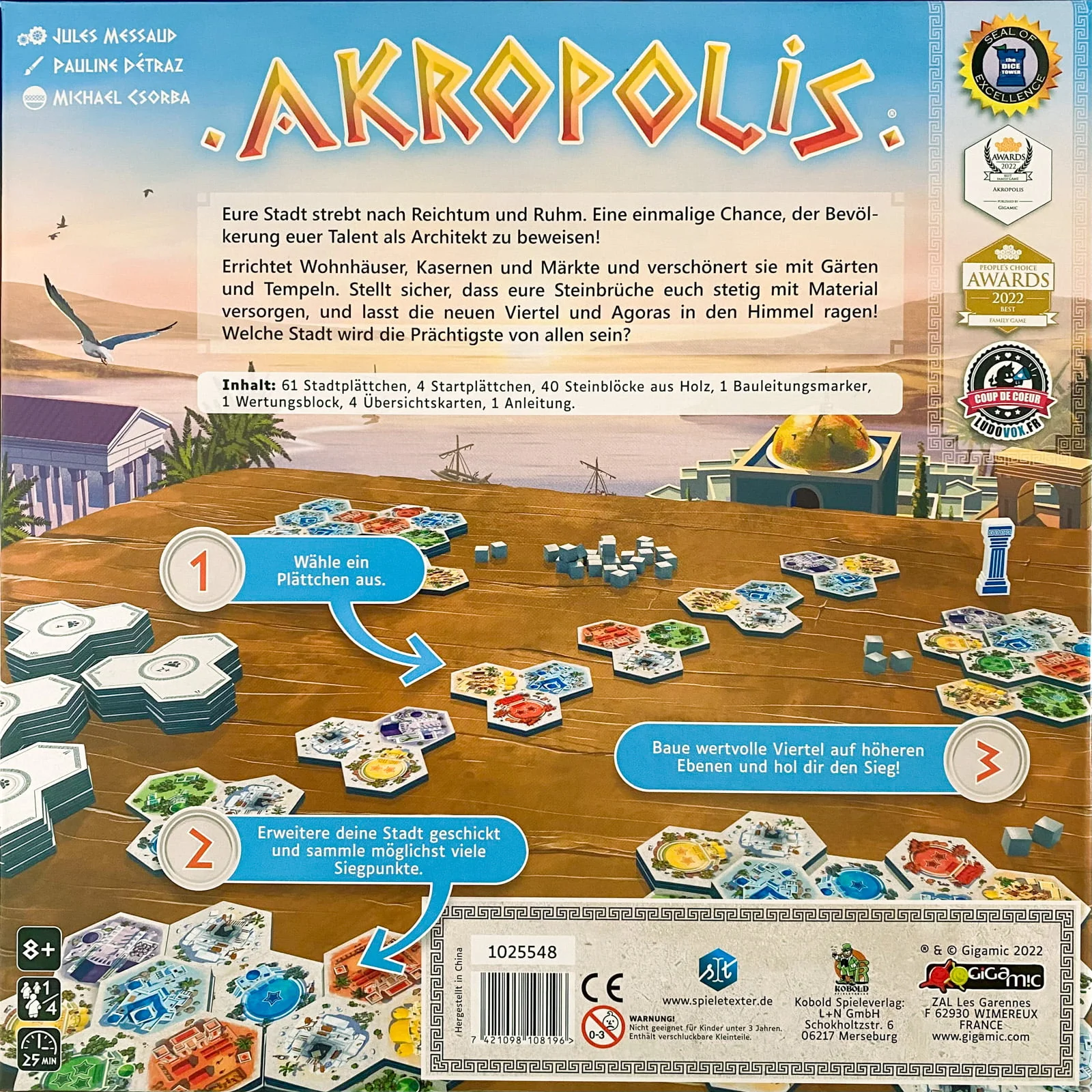 Akropolis Akropolis Schachtelrückseite