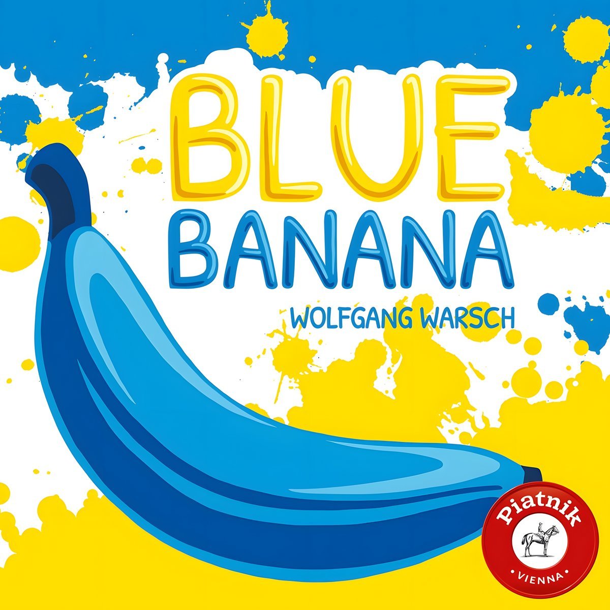 Blue Banana Blue Banana Blaue Banane auf buntem Hintergrund