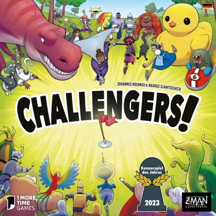 Challengers! Schachtelvorderseite