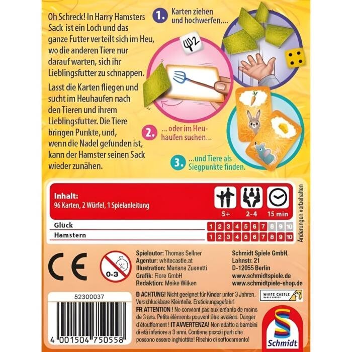 die nadel im heuhaufen Schachtelrückseite