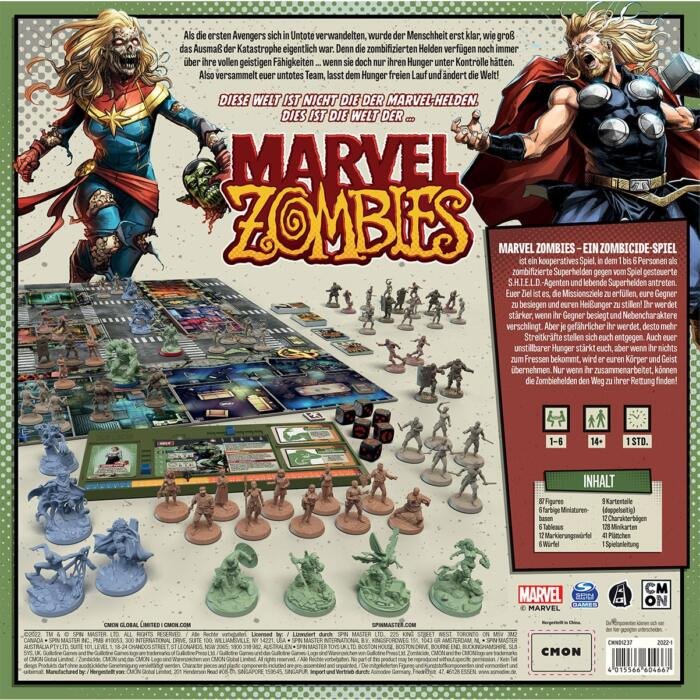 Marvel Zombies Schachtelrückseite