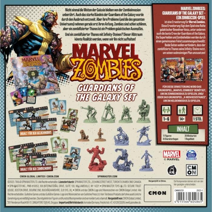 Marvel Zombies – Guardians of the Galaxy Schachtelrückrseite