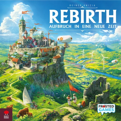 Rebirth - Fantastische Landschaft mit futuristischer Stadt
