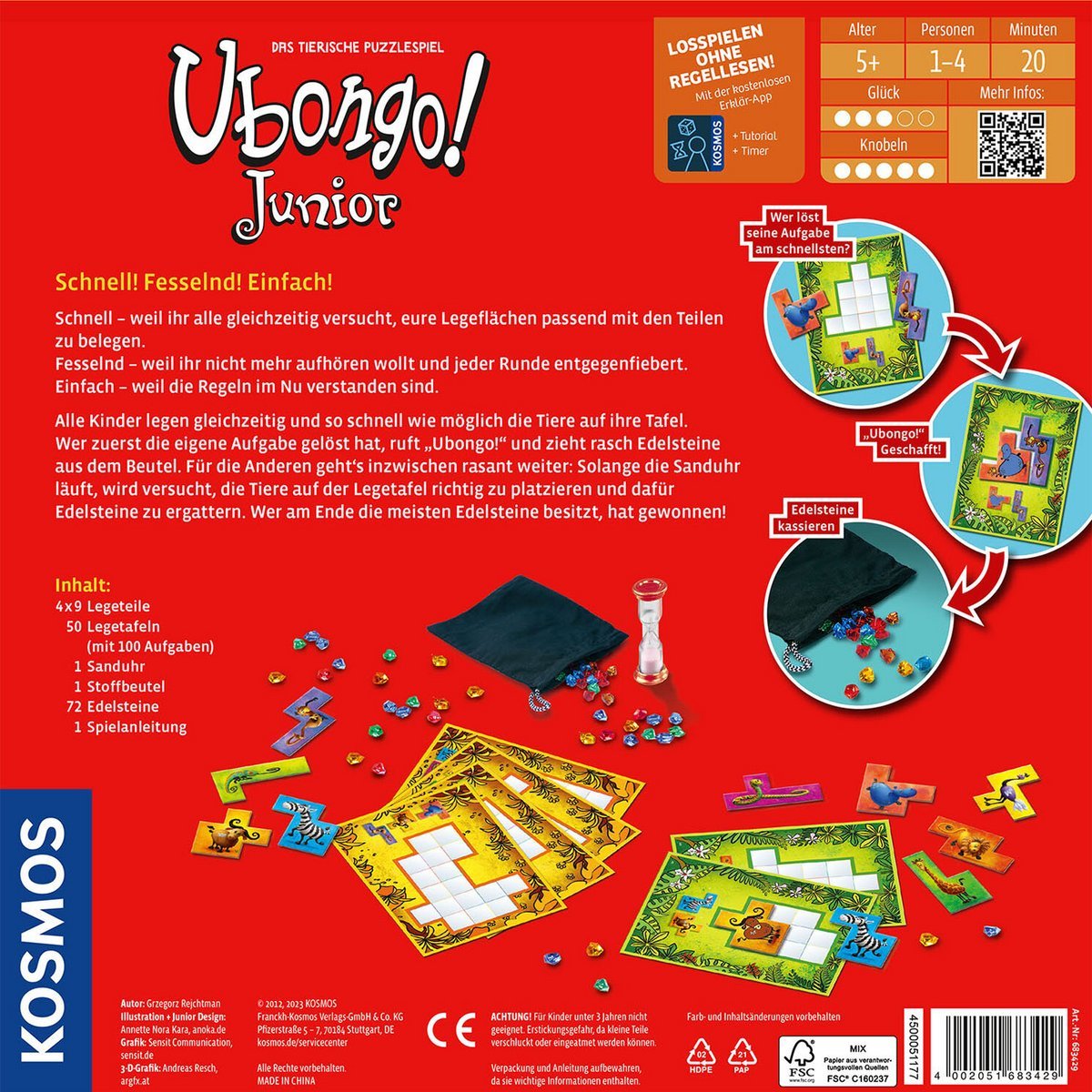Ubongo! Junior Ubongo! Junior Schachtelrückseite